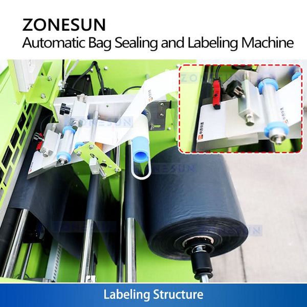 Zonesun ZS-TB103 Courier Bag Sealing Machine with Shipping Label Application
