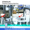 ZONESUN ZS-VTXG3 Automatic Double-Head Tracking Capping Machine for Lotion Pumps Trigger Sprays