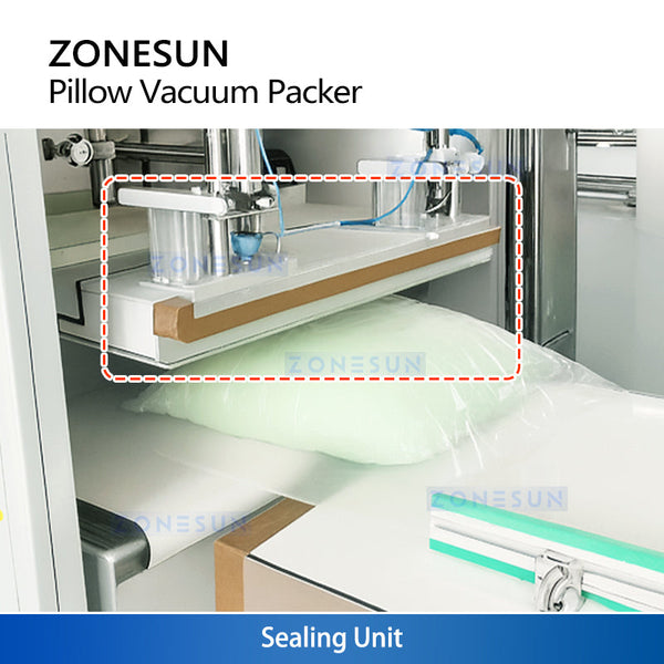 ZONESUN ZS-XD100 Automatic Pillow Vacuum Compression Packing Machine Bedding Vacuum Sealer