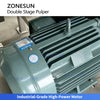ZONESUN Double Stage Fruit Pulper Machine Vegetable Crusher Pitter Refiner