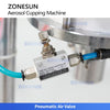 ZONESUN ZS-BG25Q Manual Aerosol Can Cap Remover Decapping Machine
