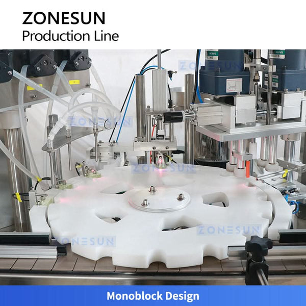 ZONESUN ZS-FAL180G3 3-in-1 Essential Oil Filling Capping Labeling Production Line