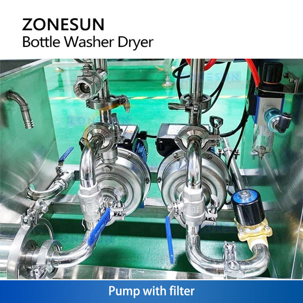 ZONESUN ZS-WB17 Automatic Bottle Rinsing and Drying Machine Integrated Cleaning Solution