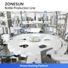 ZONESUN ZS-FAL180YT Dual-Head Dropper Bottle Filling Capping Labeling System