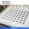 ZONESUN ZS-YTPP8 8-Head Peristaltic Pump Filling Machine with Customized Tray for Ampoules Vials Essential Oil