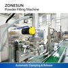 ZONESUN ZS-FM75L Semi-Auto Auger Powder Filler with Weighing Lift System for Protein Coffee Chemical Powder