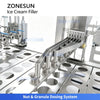 ZONESUN ZS-FS80 Automatic Ice Cream Filling & Sealing Machine | 8-Lane Cup Cone Popsicle Production Line