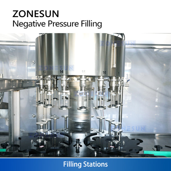 Zonesun ZS-AFC883W Automatic Bottle Rinsing Filling Corking Machine