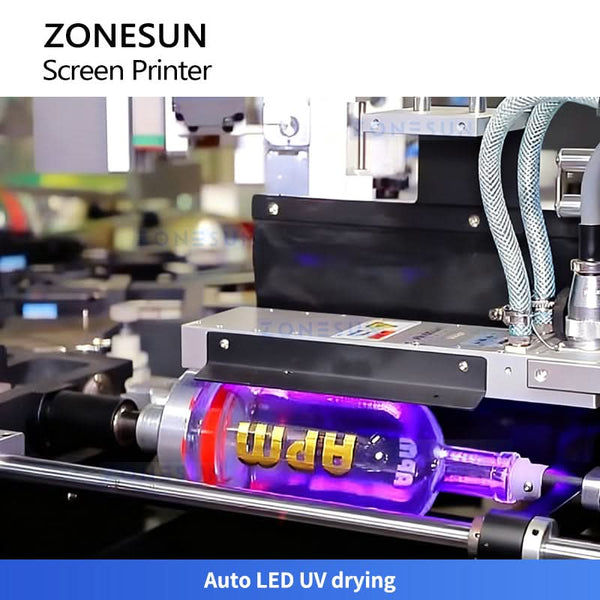 ZONESUN ZS-SWP4 Multi-Color Bottle Screen Printing and Hot Stamping Machine