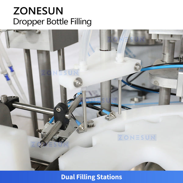 ZONESUN ZS-AFC27YT Automatic Monoblock Dual-Head Essential Oil Dropper Bottle Filling and Capping Machine