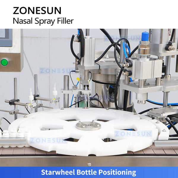 ZONESUN ZS-AFC20C Double-Head Peristaltic Pump Nasal Spray Filling and Capping Machine