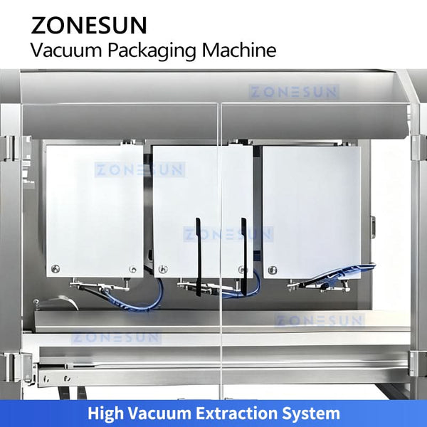 ZONESUN ZS-AFS015 Automatic 3-Chamber Premade Pouch Vacuum Packaging Machine