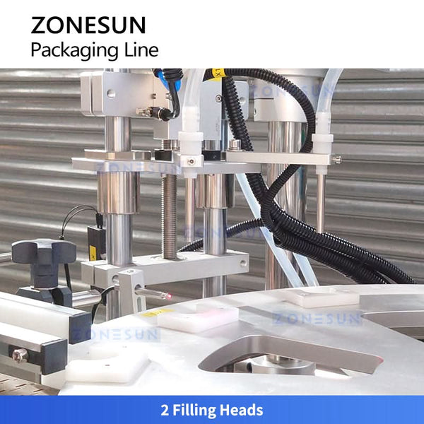 ZONESUN ZS-AFCL8 Automatic Roll-on Bottle Filling Capping Cartoning Solution