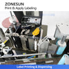 ZONESUN ZS-TB164PO Automatic Round Bottle Print and Apply Labeler Real-Time Sticker Labeler