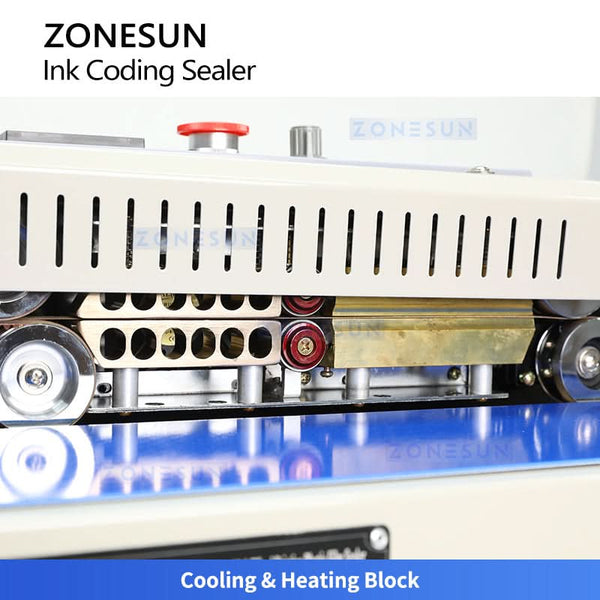 ZONESUN ZS-FR1000 Automatic Solid Ink Continuous Sealing Machine for Plastic Kraft Bags Aluminum Foil Bags