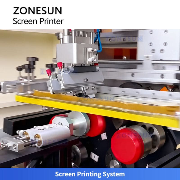 ZONESUN ZS-SWP3 Automatic Bottle and Jar Screen Printing Machine for Logos & Designs