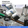 ZONESUN ZS-TB822X Automatic 4-Side and Top Label Labeling Machine for Square Bottles Multi-side Label Applicator