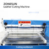 ZONESUN ZS-Q300A Automatic Leather Strip Cutting Machine Strip Cutter Laminator for Belts Bags