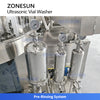 ZONESUN ZS-UWB6 Automatic Ultrasonic Bottle Washing Machine for Pharmaceutical Vials Essential Oil Bottles
