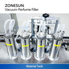ZONESUN ZS-YTZL4A 4 Heads Vacuum Liquid Filling Machine Enolmatic Gravity Bottle Filler