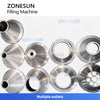 ZONESUN ZS-GTW1D Automatic Latex Paint Flling Capping Machine Industrial Pail Sealing Machine