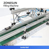 ZONESUN ZS-DTDP400V Double Cylinder 4-Head Diaphragm Pump Liquid Filling Machine for Bottles Jars