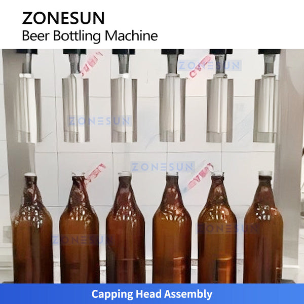 ZONESUN ZS-CFC5 Semi Automatic Beer Filling and Capping Machine for Craft Breweries