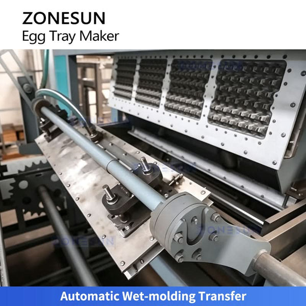 ZONESUN ZS-PT1000 Automatic Rotary Paper Pulp Molding Machine Egg Fruit Tray Making Equipment