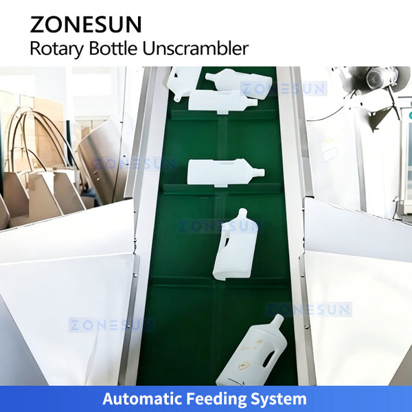 ZONESUN ZS-ULP18 Automatic Rotary Bottle Unscrambler Bottle Sorting and Orienting