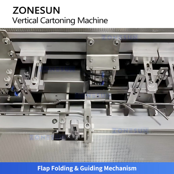 ZONESUN ZS-MSZH60 Automatic Top Loading Vertical Cartoning Machine Cartoner for Vials Bottles Secondary Packaging Solution