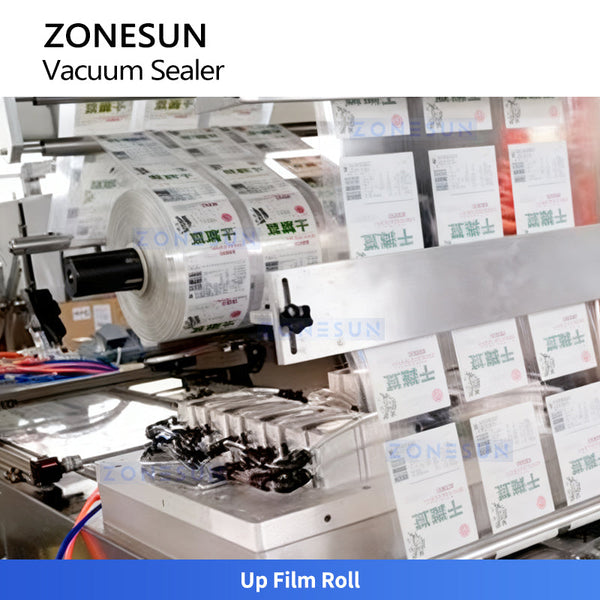 ZONESUN ZS-DLZ380 Automatic Stretch Film Vacuum Packaging Machine Automatic Vacuum Sealer