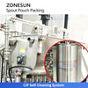 ZONESUN ZS-SPFC7 12-Nozzle Automatic Spout Pouch Filling and Capping Machine CIP Cleaning for Juice Sauce