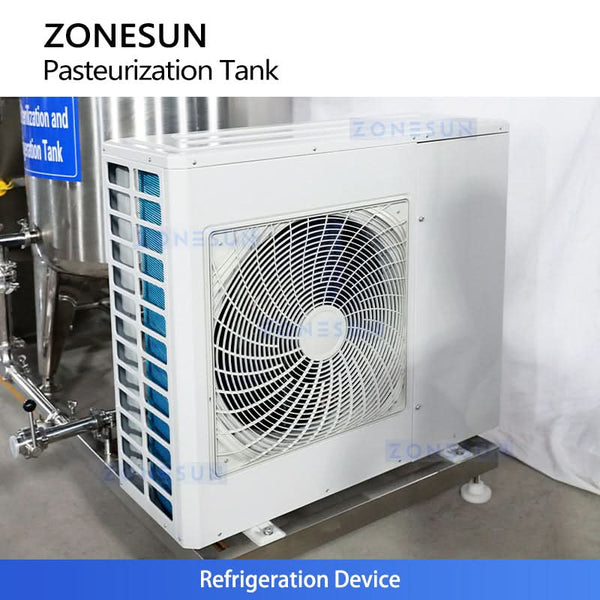Zonesun ZS-PRT100L Customizable Dairy Pasteurizer Tank with Integrated Cooling System