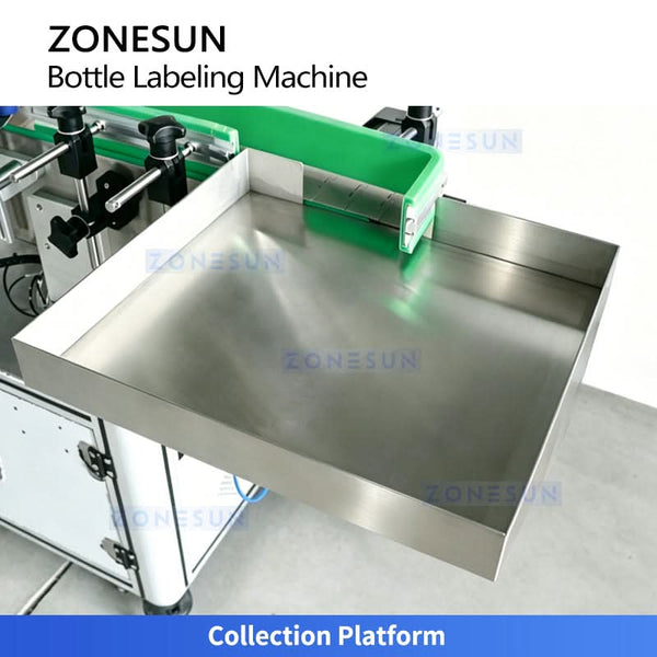 ZONESUN ZS-TB822L2 Automatic Round Bottle Neck and Body Labeling Machine with Color Mark Sensor