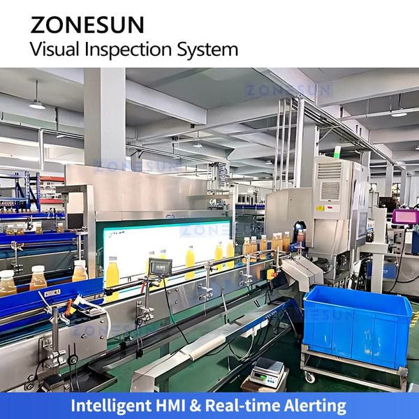 ZONESUN ZS-MD120 Automated Visual Inspection System for Aluminum Cans and PET Bottles