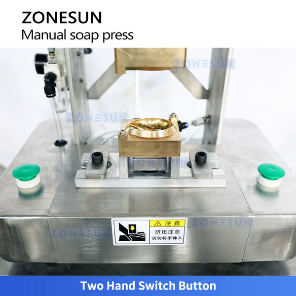 Zonesun ZS-MYZ1 High-Speed Pneumatic Soap Stamping Machine for Custom Bar Molding