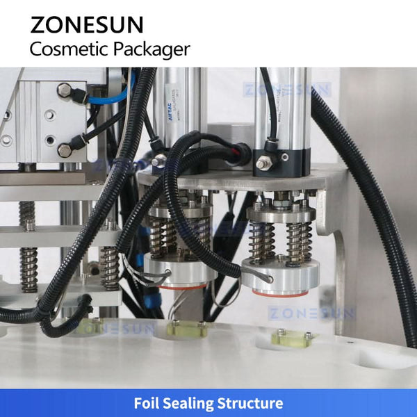 ZONESUN ZS-AFC28B Automatic Monoblock Cosmetic Filling Foil Sealing Capping Machine
