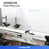 ZONESUN ZS-FAL180C8 Automatic Paste Filling, Capping Labeling Machine Production Line