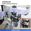 ZONESUN ZS-TB500 Automatic Round Bottle Labeling Machine Single Double Side