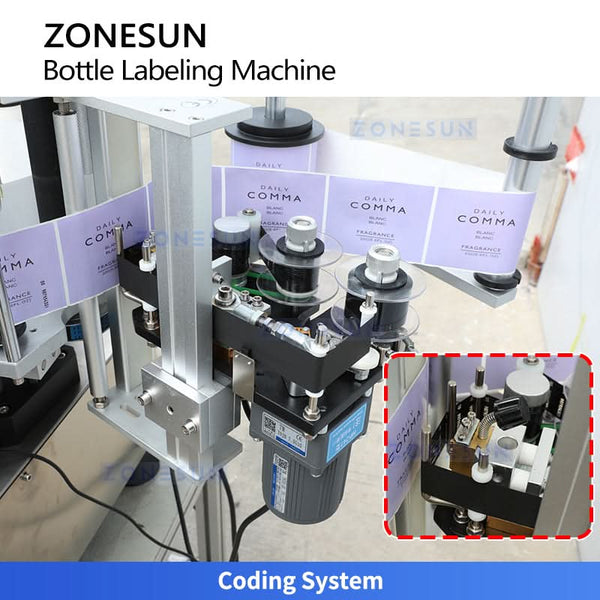 ZONESUN ZS-TB500 Automatic Round Bottle Labeling Machine Single Double Side