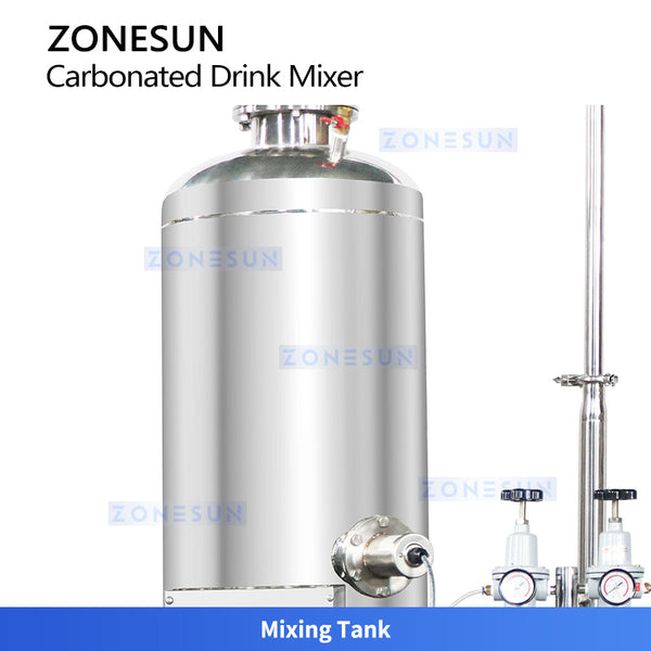 ZONESUN ZS-CF Automatic Carbonated Soft Drink Mixing Machine CO2 Carbonation System for Sparkling Juice