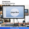 ZONESUN ZS-TB161PO Real-time Print and Apply Labeling Machine Automatic Label Printer Applicator for Packaging Lines