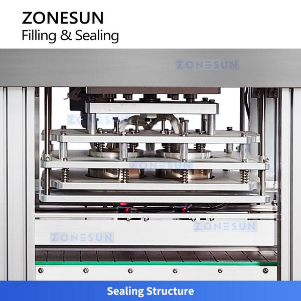 ZONESUN ZS-FAL180G4 Automatic Rotor Pump Weighing Filling and Sealing Line for Paste