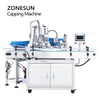 ZONESUN  4 in 1 Round Bottle Filling Capping Machine with Cap Feeder ZS-AFC8