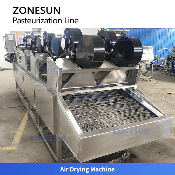 ZONESUN ZS-PM3 Automatic Continuous Water Bath Pasteurizer for Juices Jelly Yogurt Pouches
