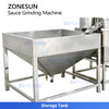 ZONESUN ZS-YM80 Industrial Colloid Mill with Automatic Screw Elevator for Peanut Butter Chili Tahini
