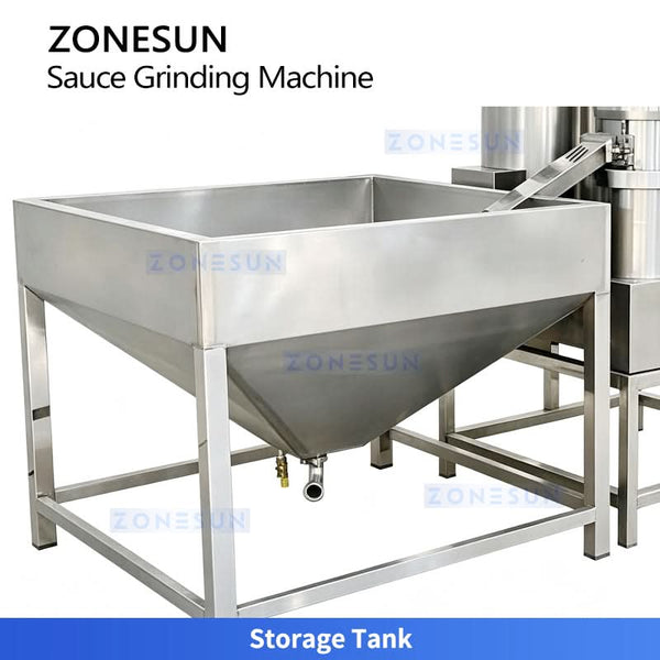 ZONESUN ZS-YM80 Industrial Colloid Mill with Automatic Screw Elevator for Peanut Butter Chili Tahini