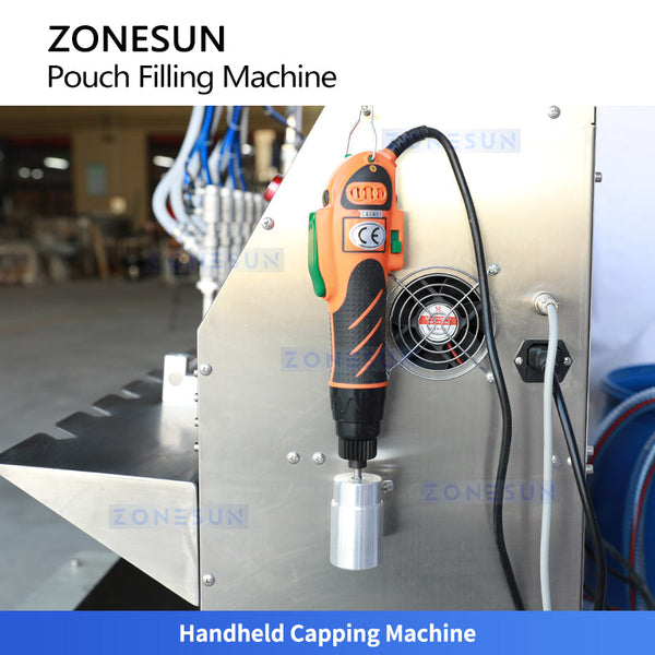 ZONESUN ZS-ASP6 Semi-Automatic 6-Head Diaphragm Pump Stand-Up Pouch Filling Machine