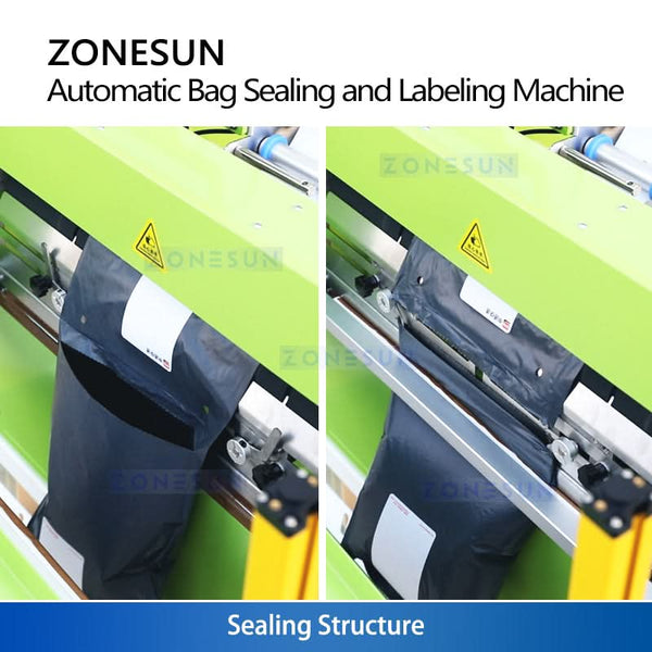 Zonesun ZS-TB103 Courier Bag Sealing Machine with Shipping Label Application
