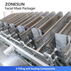 Zonesun ZS-MS8TGF Automatic Facial Mask Filling Sealing Machine with Inline Checkweigher Rejecter Counting Stacking